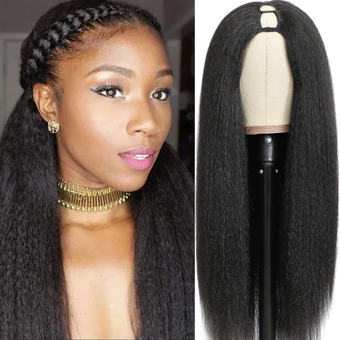 Wig 10-30 Inch U Part Yaki Straight