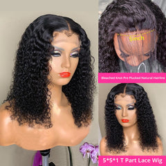 Jerry Curly Short Bob Wig Human Hair