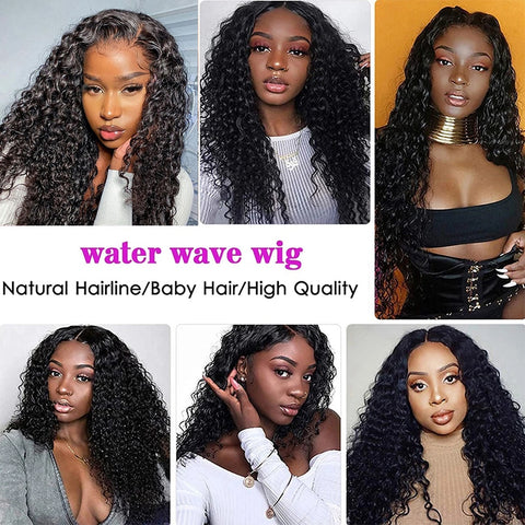 HD Transparent 13x4 Water Wave Lace Front