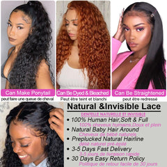 Lace Closure Wig 30 Inch Curly 5x5 Human Hair