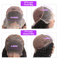 HD Transparent 13x4 Water Wave Lace Front