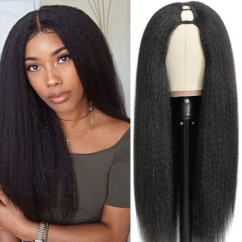 Wig 10-30 Inch U Part Yaki Straight