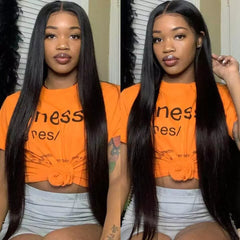 Straight Hair Bundles With 5x5 HD Closure Brazilian