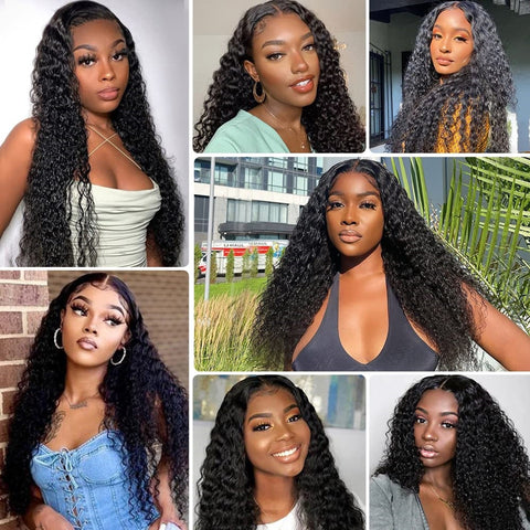 Lace Closure Wig 30 Inch Curly 5x5 Human Hair