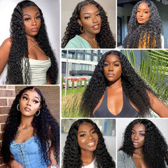 Lace Closure Wig 30 Inch Curly 5x5 Human Hair