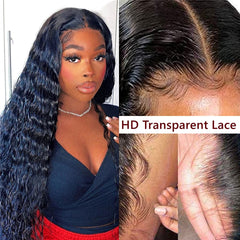 Lace Closure Wig 30 Inch Curly 5x5 Human Hair