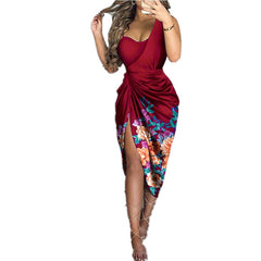 Dress For Women Pleated Slit 2023 Women's Solid