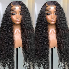 Lace Closure Wig 30 Inch Curly 5x5 Human Hair