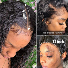 HD Transparent 13x4 Water Wave Lace Front